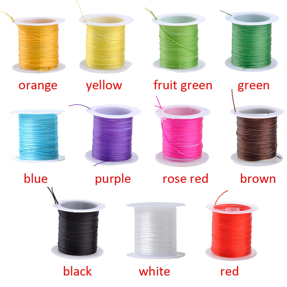 Wire 10M/Roll 0.6MM Colorful Stretchy Elastic Cord Crystal String Wire