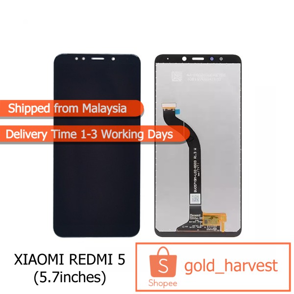 Xiaomi Redmi 5 Lcd Display Touch Screen Digitizer Shopee Singapore