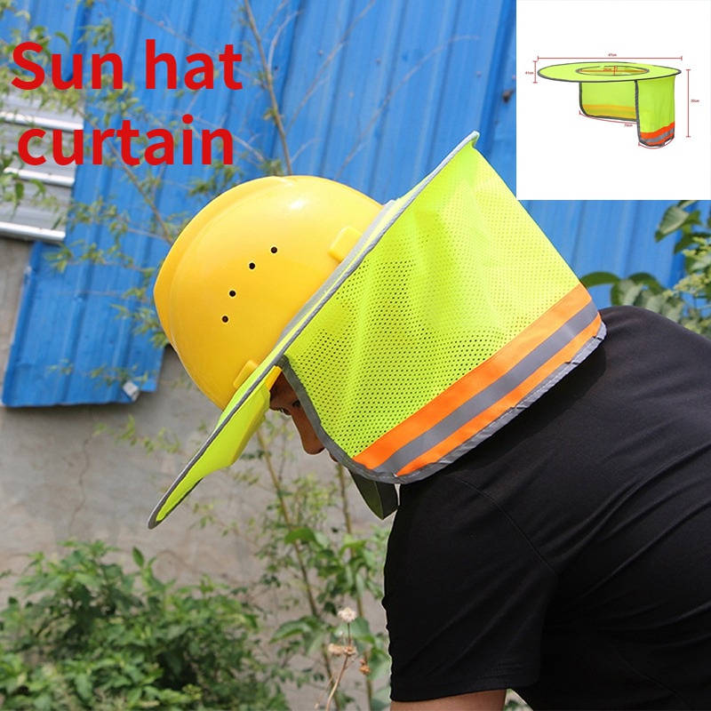 Sonnenschutzhelm Sun Visor Curtain Visor Construction Schutzhelm Sicherheit 