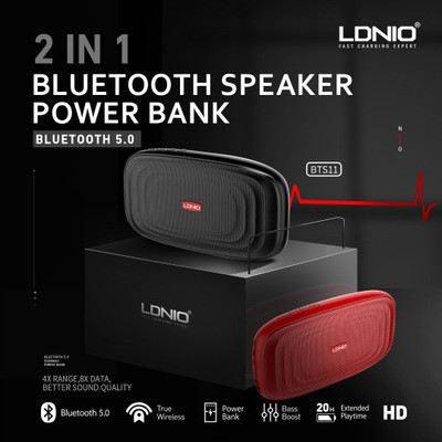 LDNIO BTS11 2 in 1 Wireless Bluetooth Speaker with Build-In 5000MAH Power  Bank | Shopee Singapore