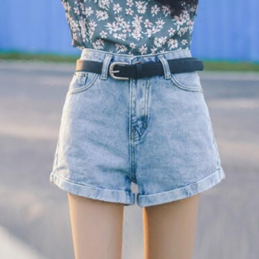 high waisted shorts korean style