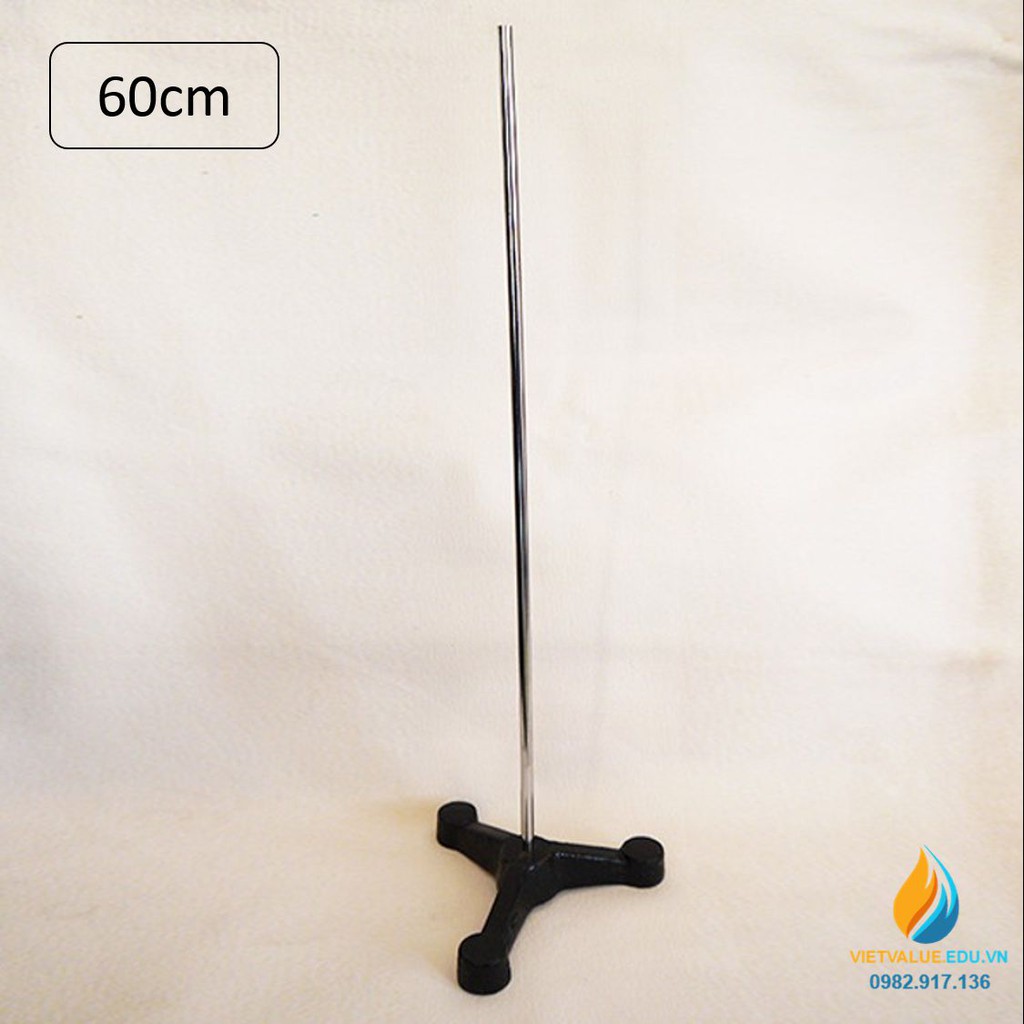 Triangular Foot Experiment Rack Set Stainless Steel Cylinder 60cm High 1cm Diameter Solid Flat Base Shopee Singapore