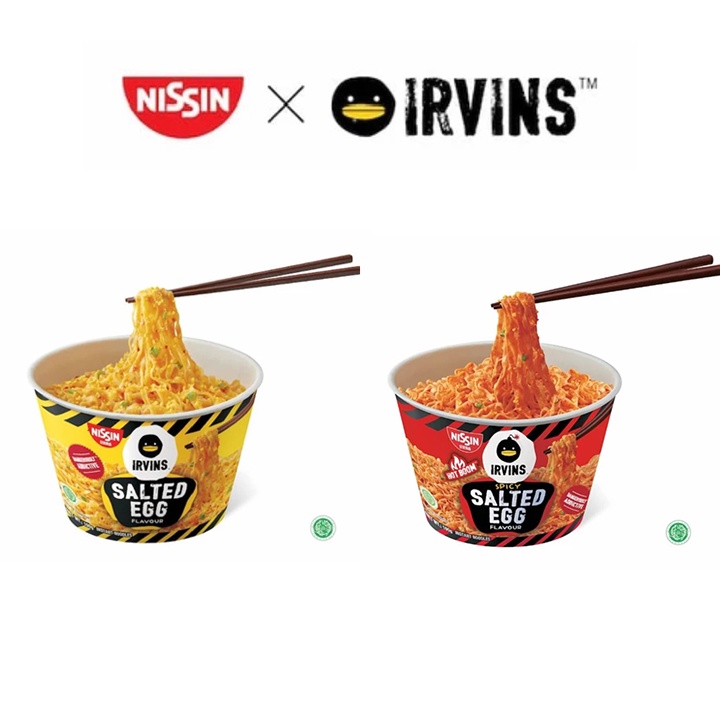 Nissin Irvins Salted Egg Instant Noodles - Original/Spicy 100g | Shopee ...