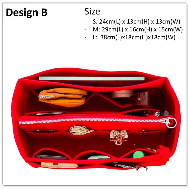 [SG Local Stock] Felt Bag Purse Organizer Neverfull LongchampTote Bag