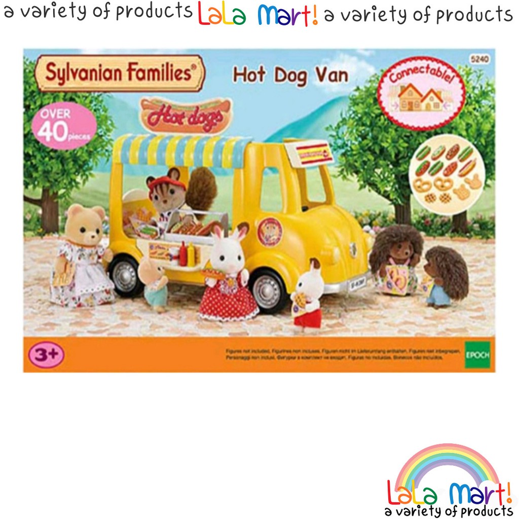 Sylvanian Family Family Hot Dog Van Toy Waffle Sausage Pretzels ...