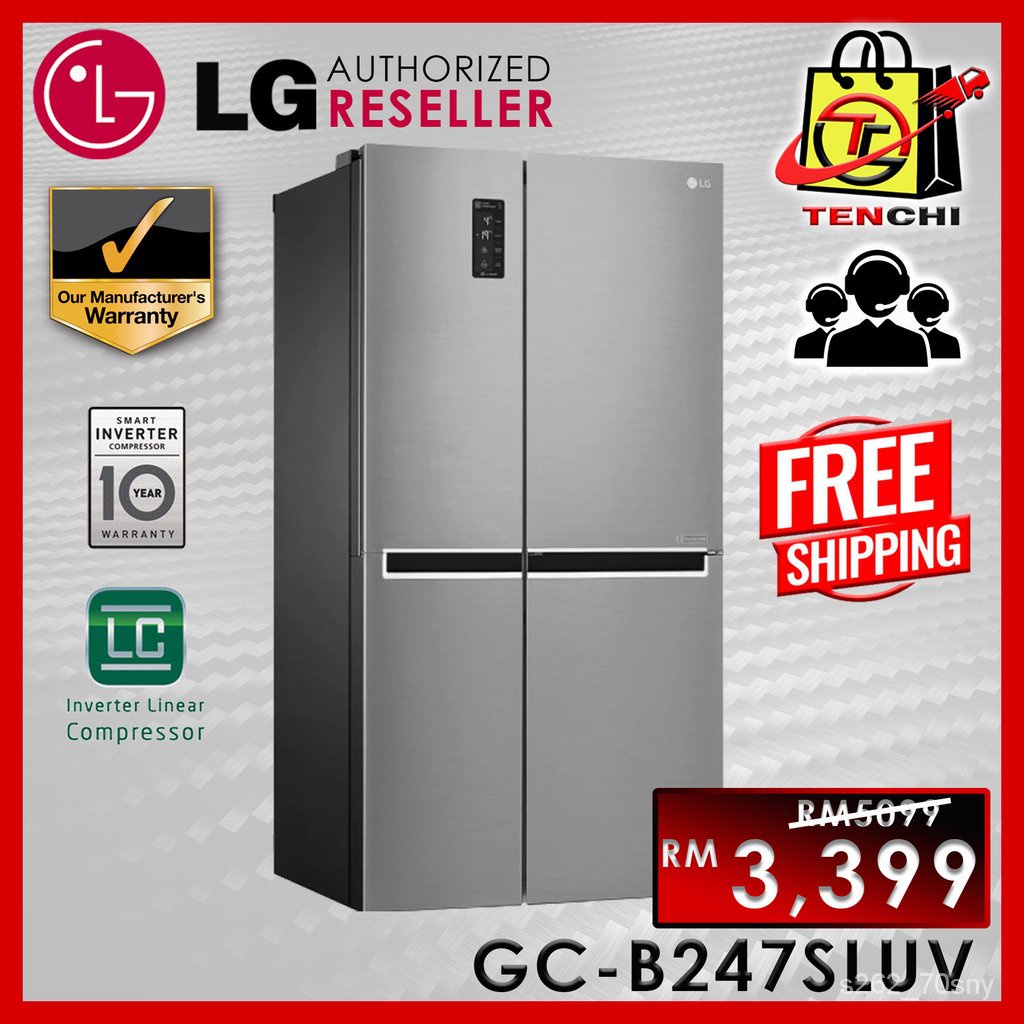 Lg Gc B247sluv 626l Side By Side Door Refrigerator 687l Shopee Singapore