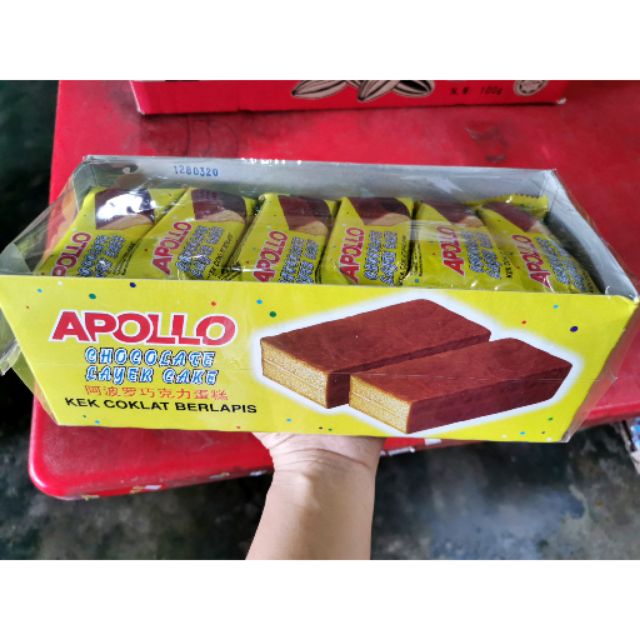 Apollo Chocolate Layer Cake 24pcs 阿波罗巧克力蛋糕 Shopee Singapore