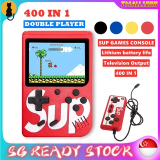[✅SG Ready Stock] Sup 400 in 1 Retro Classic Handheld Game Box Portable Console with Remote Double Player