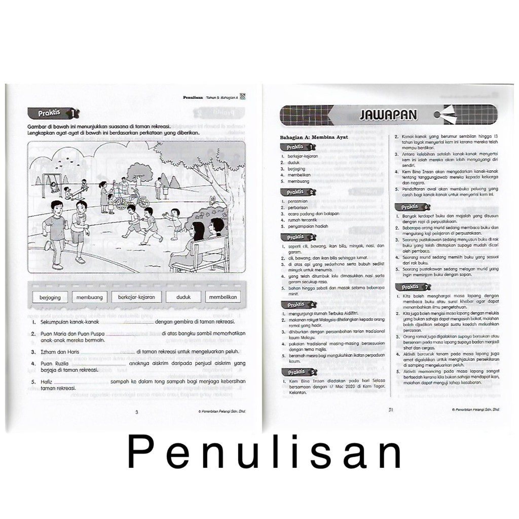 Pelangi Practice Book Practical Best Upsr 5 Kssr Practical 2021 Shopee Singapore