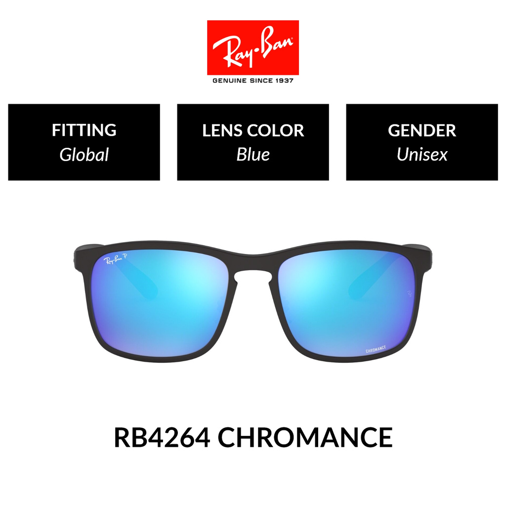 Ray Ban Chromance Rb4264 601sa1 Unisex Global Fitting Polarized Sunglasses Size 58mm Shopee Singapore