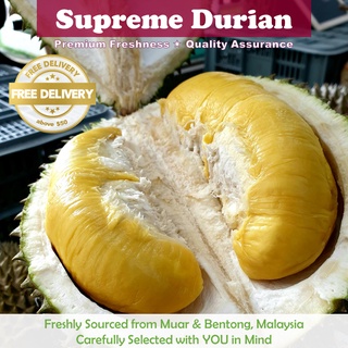 [Supreme Durian] Fresh Durians 400g/700g - De-husked Vacuum Packed Delivery