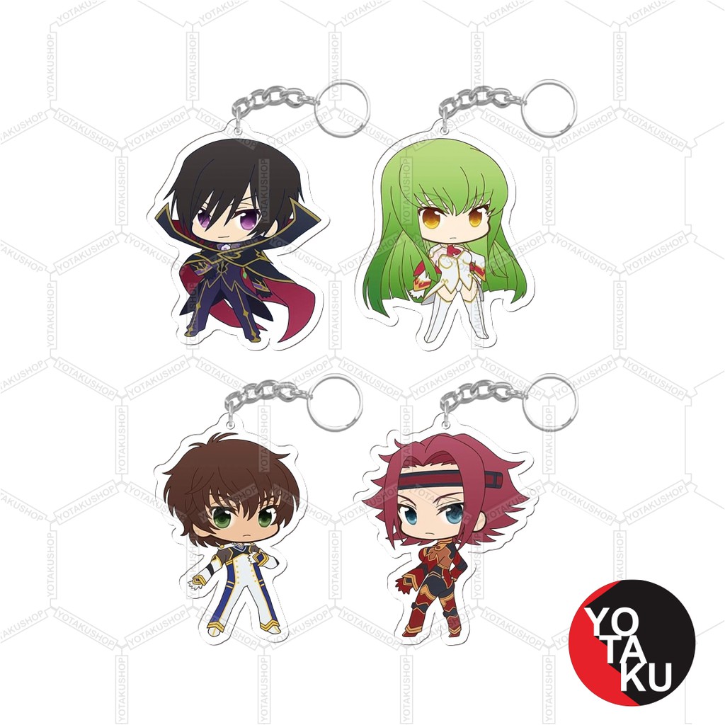 5 6 Cm Acrylic Code Geass Anime Keychain For Accessories Shopee Singapore