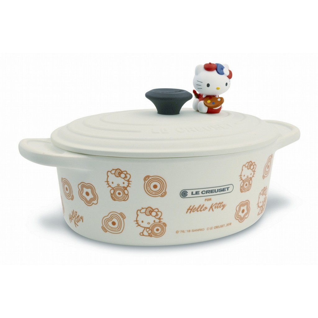 7 - 11 Le Creuset Hello Kitty Bamboo Fiber Cast Iron Shape Tableware