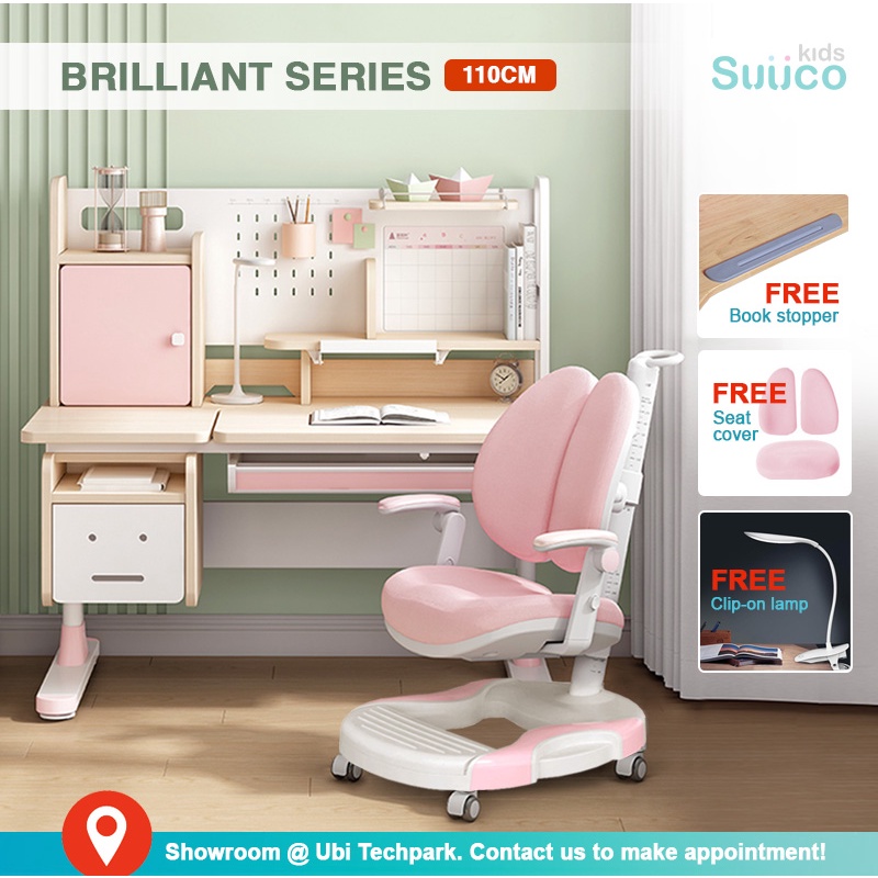 Suucokids Brilliant Series Combo Height Adjustable Study Table and