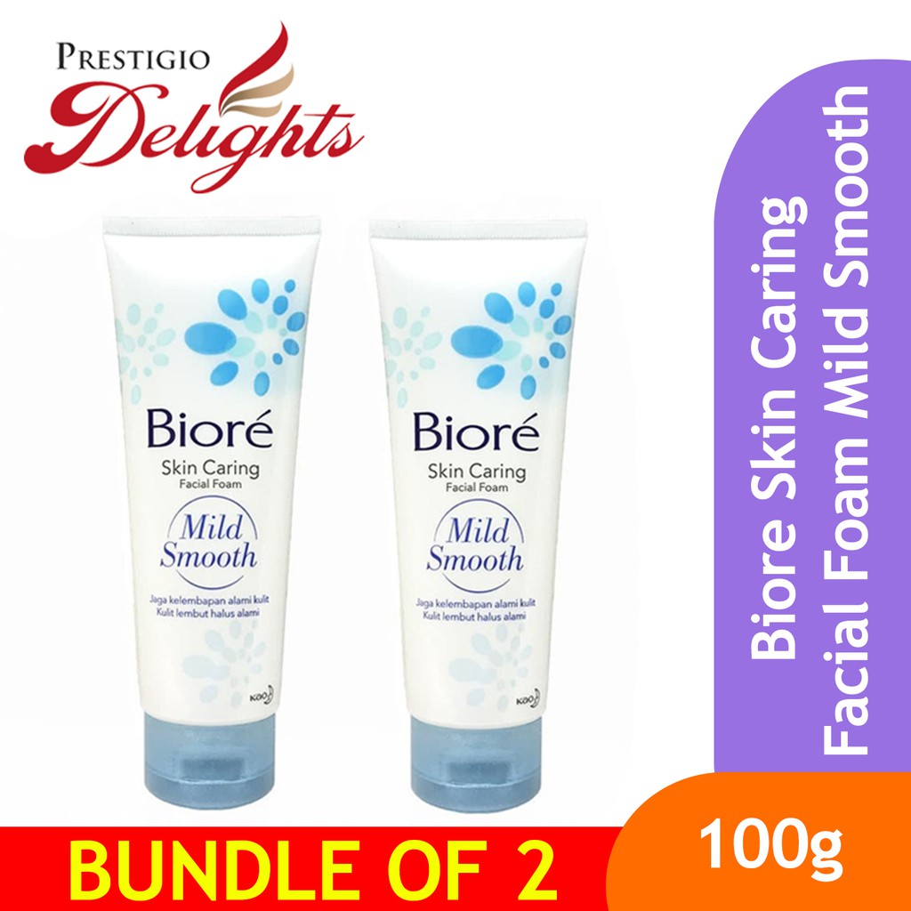 biore skin caring facial foam acne care