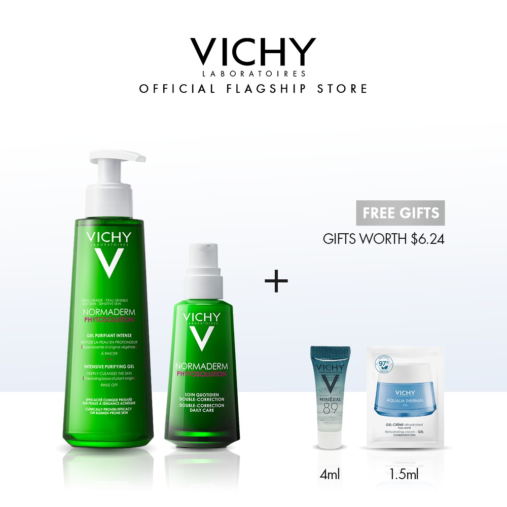 vichy green face wash