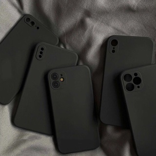 For iPhone 13 Black Matte Anti-Drop Phone Case For iPhone 12 11 Pro Max 12 Mini 6 6s 7 8 Plus X XR XS MAX 5 SE 2020 Soft TPU Protective Cover