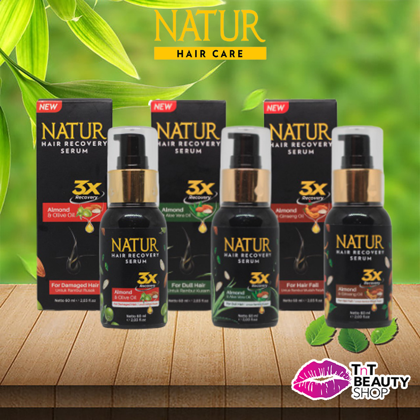 Natur Hair Recovery Serum Almond & Olive Oil 60ml Almond & Ginseng