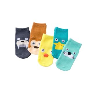 Cartoon Animal Baby Socks Cotton 1-3 Years Kids Boy Girl Non-Slip Socks