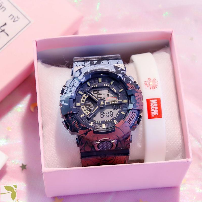 One Piece Co Branded Cool Watch Boy Waterproof And Anti Fall Junior High School Elementary School Student Party Trend Sports Electronic Watch Women Shopee Singapore