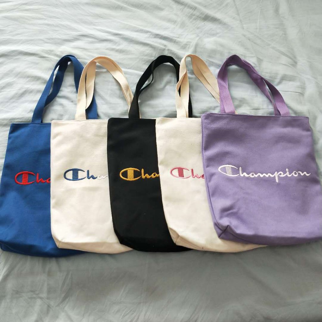 champion tote bag purple