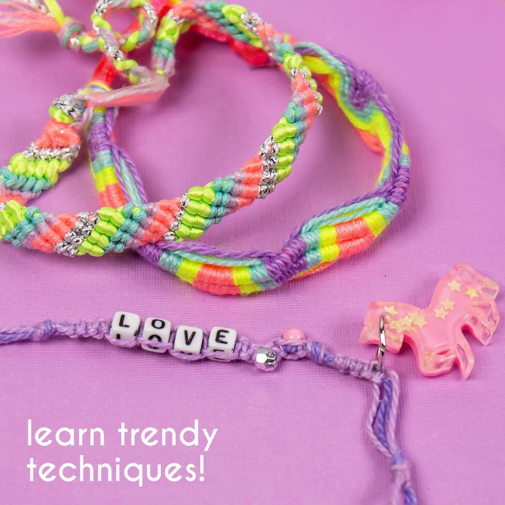 ABC Beads Just My Style Bracelet-Making Kit Megapack with Unicorn Friendship Bracelets Rainbow Shell Jewelry by Horizon Group USA 