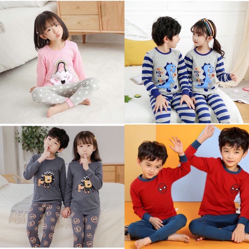 Spiderman Kids Pyjamas Kids Pajamas Baju Tidur Kids Baju Tidur Budak Baju Tidur Kanak Boy Girl Budak Pyjamas Kanak Shopee Singapore