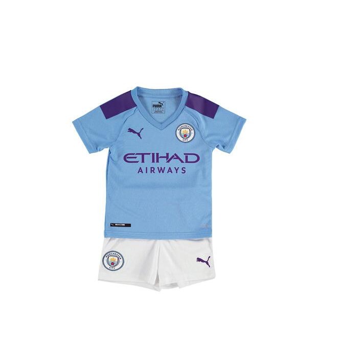 2019 2020 Top Quality Boy S Man City Kids Kit Home Football Jersey For Kids Blue Children Soccer Shirt Free Pant Shopee Singapore - manchester city home kit 20192020 roblox