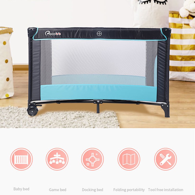Cocobaby Multifunctional Play Bed Playards Playpen Portable Baby Cribs Folding Newborn Infant Kids Installation Free Shopee Singapore