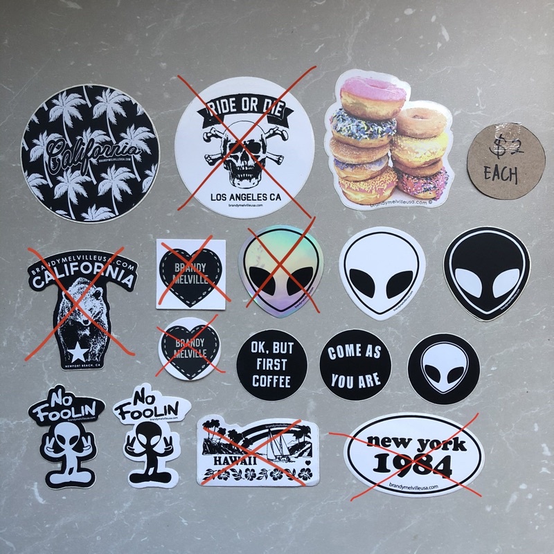 rare brandy melville laptop stickers shopee singapore