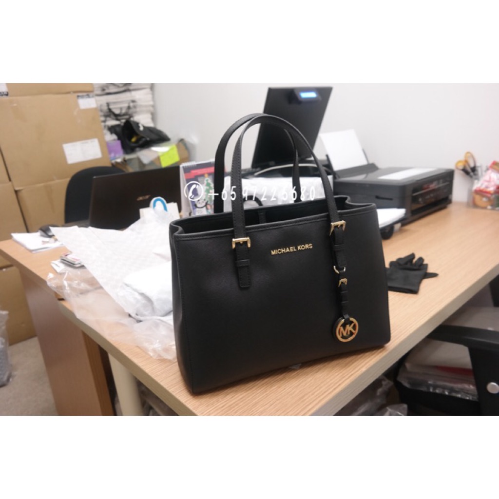 michael kors medium black tote