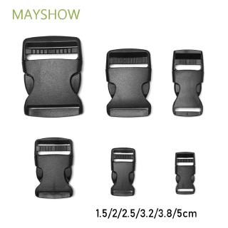 MAYSHOW 2/5/10/20/30 pcs Plastic Black Hardware Dual Side Release Buckles