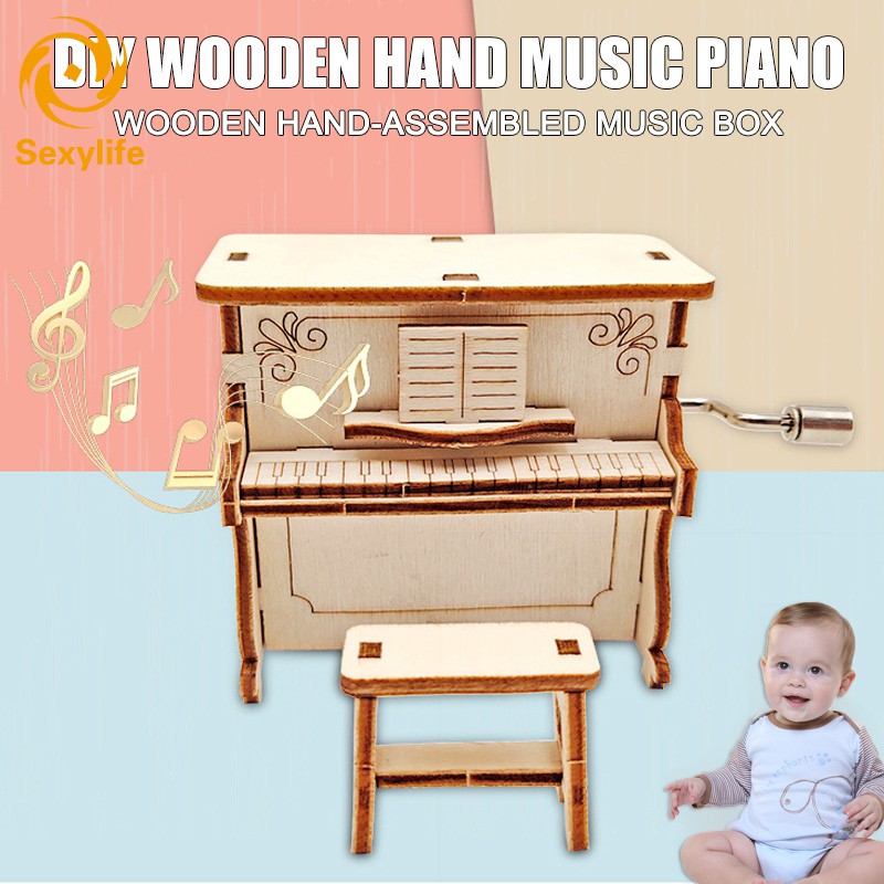 wooden childs piano