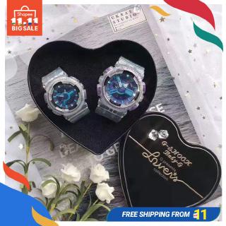 [Super Sale] COUPLE SET multi color fashion  watch COUPLE + FREE COUPLE BOX