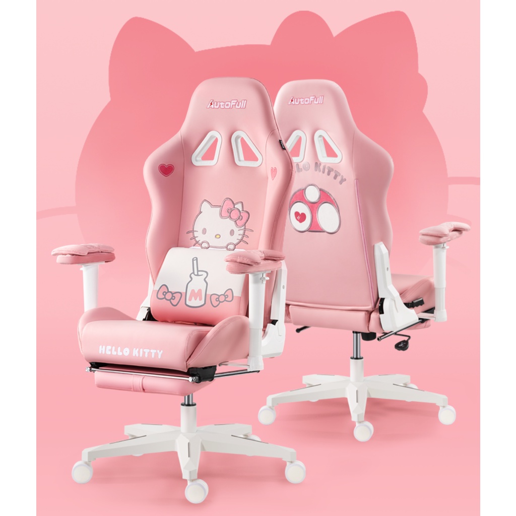 [FREE DELIVERY] Sanrio Hello Kitty Autofull Computer Chair: Ergonomics