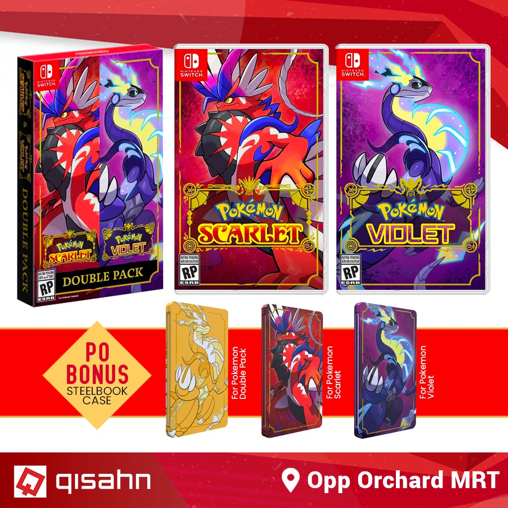 PREORDER Switch Pokemon Scarlet and Violet Standard/Double Pack