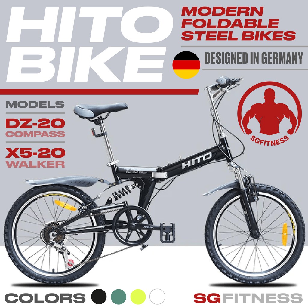 [Pre Order] HITO Foldable Bike / 20inch Steel Foldable Bicycle / HITO