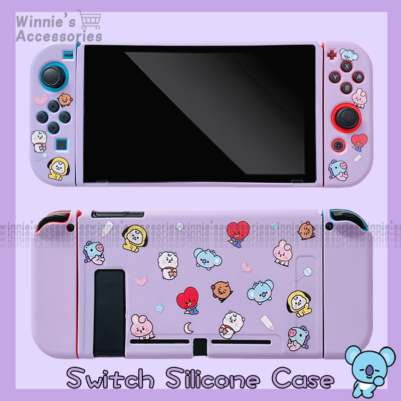 BT21 Switch Full Cover BTS Silicone Case For Nintendo Switch NS Joy-Con ...