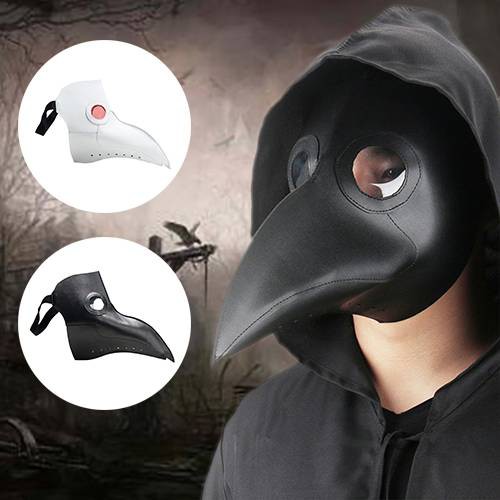 Bird Mask Plague Doctor Mask Birds Long Nose Beak Faux Leather Steampunk Halloween Costume Props Shopee Singapore - roblox crow mask