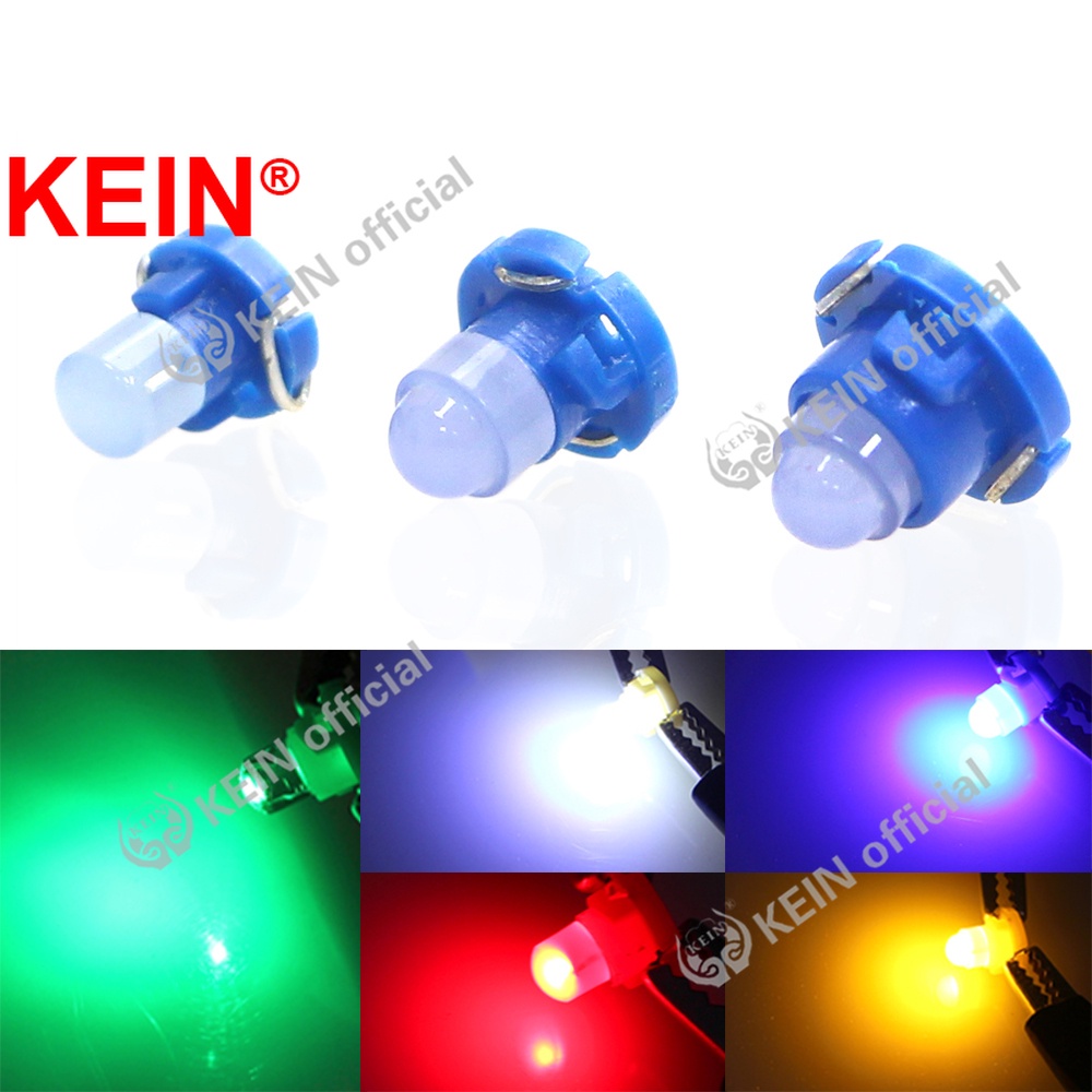 KEIN 10PCS T3 T4.2 T4.7 Dashboard Led Light New Wedge Dashboard Warning Indicator Lamp Cluster Gauge Indicator Light Car Led Light Cob Instrumen Lamp 12V Light White Red Blue