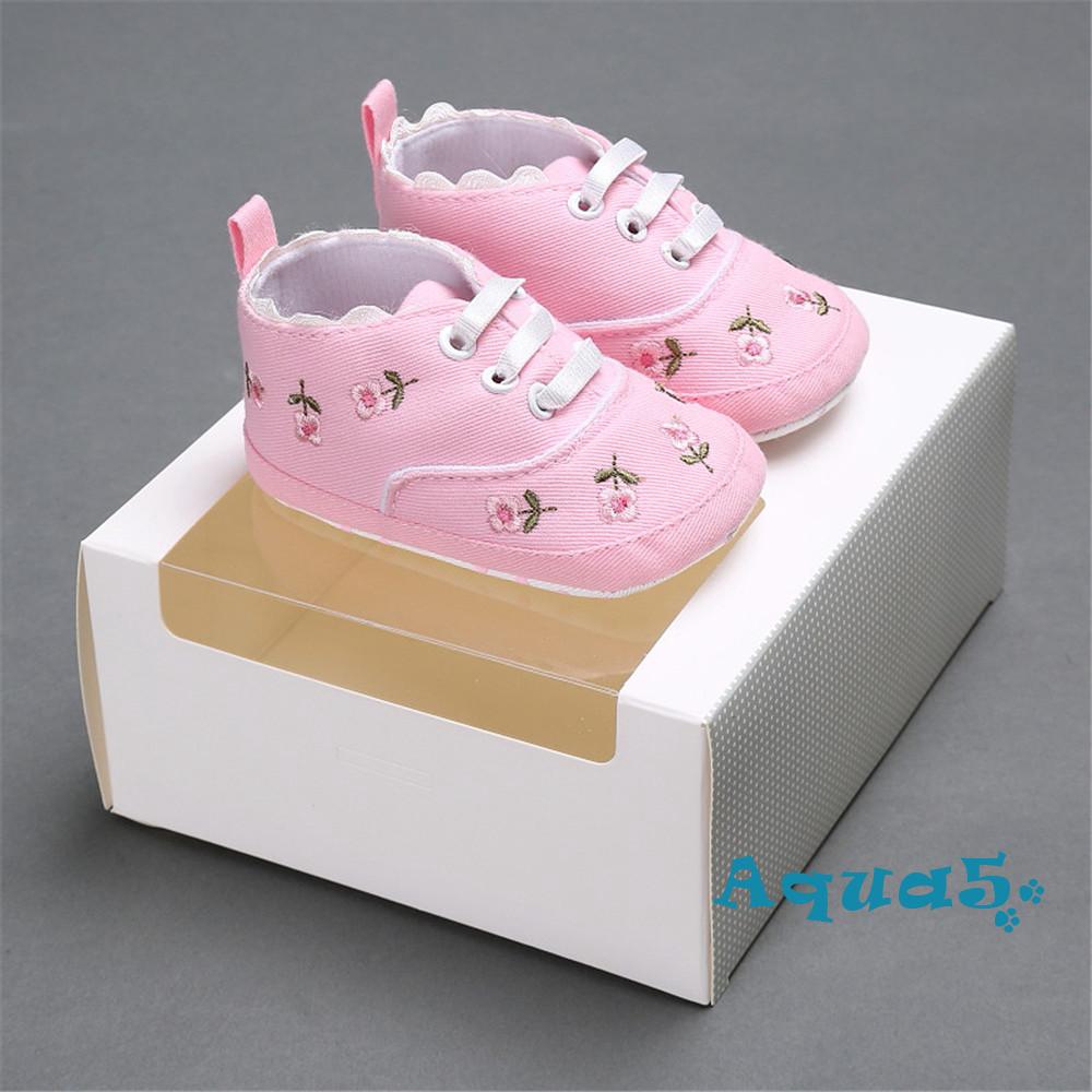 dFlower Baby Infant Kid Girl Soft Sole Crib Toddler Summer Princess Sneaker