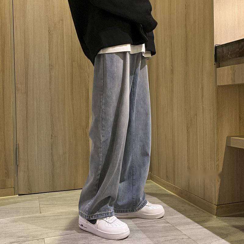 mens baggy straight leg jeans