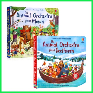 【SG Stock】The Animals Orchestra plays Mozart/Beethoven，Usborne musical book children's audio picture sound book