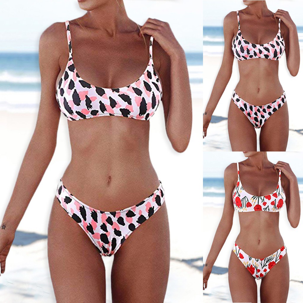 Women Bandeau Bandage Bikini Set Push Up Brazilian Swimwear Beachwear Swimsuit Shopee Singapore