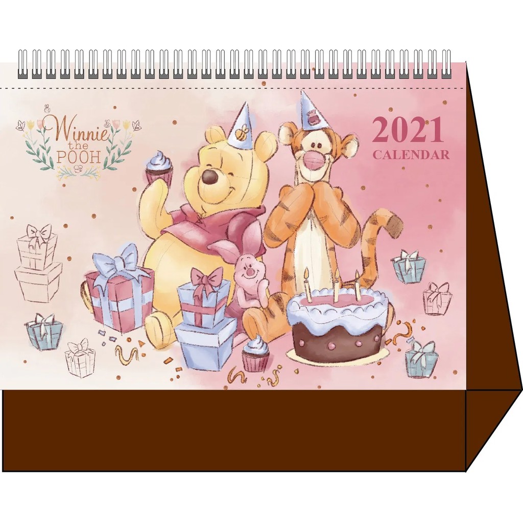 Winnie the Pooh Table Calendar Coil Table Calendar 2021 Table Calendar