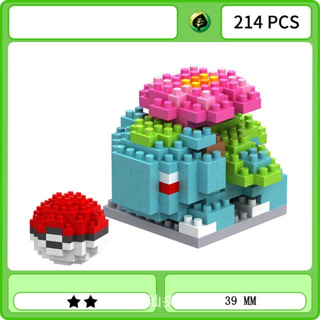 Pokemon Blocks Pokemon Pikachu Series Diy Diamond Nano Block Lego Toy Shopee Singapore
