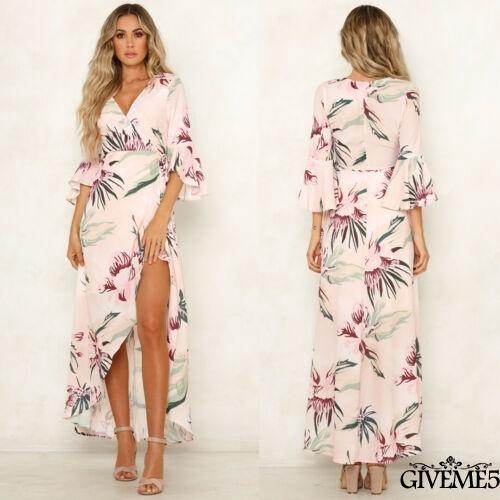 floral beach maxi dress