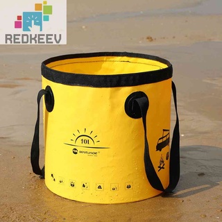 Redkeev  5L/10L/20L Portable Folding Bucket Collapsible Water Container Camping Fishing Travel Home Car Washing Storage #4