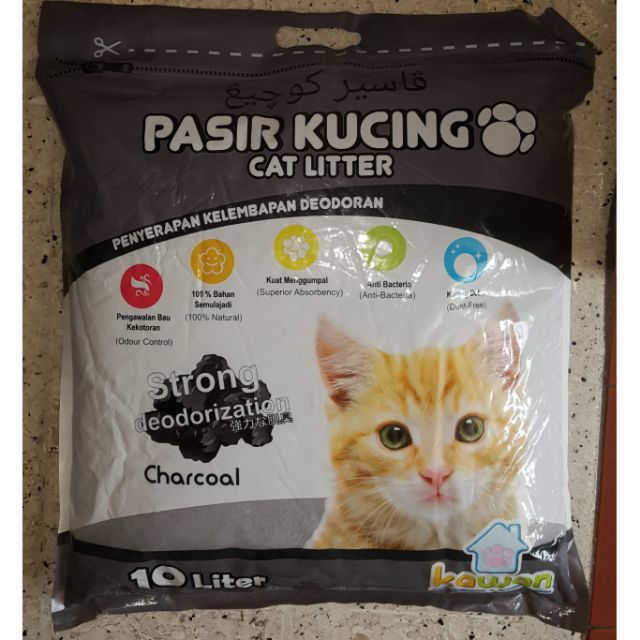 Pasir Kucing 10 Liter Charcoal/Arang  Shopee Singapore