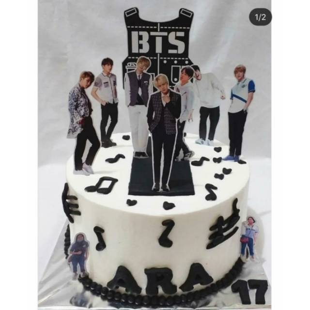 Bts Logo Army Topper Birthday Cake Birthday Cake Decoration Shopee Singapore